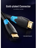 Vention Кабел HDMI v2.0 M / M 4K/60Hz Gold - 10M Black - AACBL