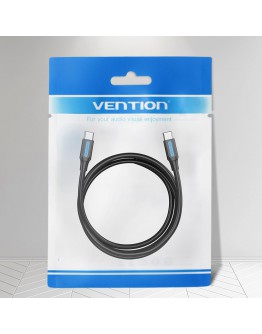 Vention Кабел USB 2.0 Type-C to Type-C - 0.5M Black 5A Fast Charge - COTBD