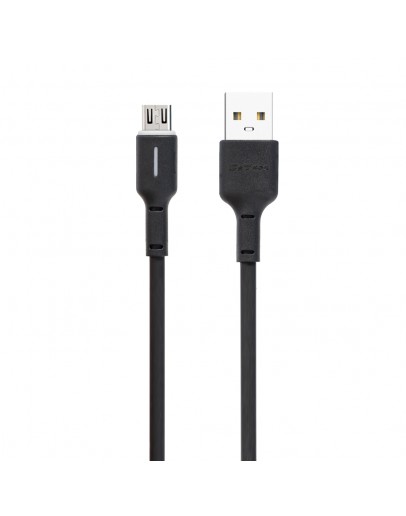 Кабел за данни DeTech DE-C37M, Micro USB, 1.0m, Черен - 40194