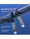 Orico кабел Cable USB4.0 40Gbps M/M 0.5m Black PD100W - U4A05-BK