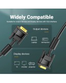 Vention Кабел за монитор Cable VGA HD15 M / M 1.5m Gold Plated, 2 Ferrites - DAEBG