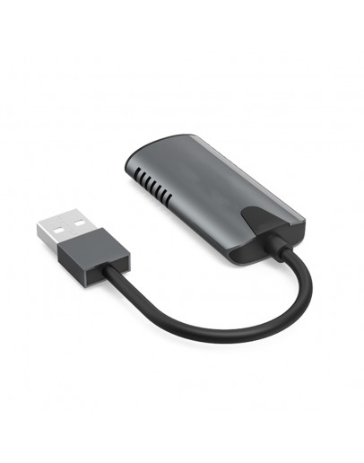 Външна Capture карта Earldom ET-W17,USB, HDMI, Full HD, Сив - 40233