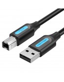 Vention Кабел USB 2.0 A Male to B Male, Black 0.5m - COQBD