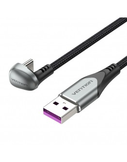 Vention Кабел USB 3.1 Type-C / USB 2.0 AM - 1.5M Black U-Shaped, Aluminum Alloy 5A - COHHG