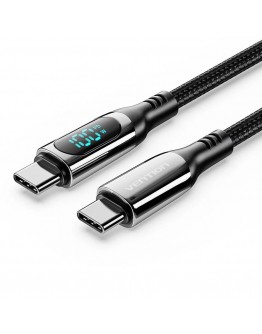 Vention кабел USB2.0 Type-C/Type-C 100W, LED display 2m - TAYBH