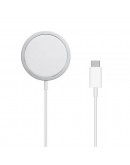 Безжично зарядно устройство WiWu M5 MagSafe, Qi, 15W, Бял - 17735