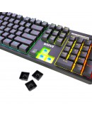 Marvo механична клавиатура Gaming Keyboard Mechanical KG948 - 108 keys, RGB, Macros, Blue switches