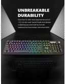 Marvo механична клавиатура Gaming Keyboard Mechanical KG948 - 108 keys, RGB, Macros, Blue switches