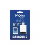 Samsung 512GB SD PRO Plus + USB Reader, Class10, R