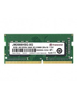 Transcend 8GB JM DDR4 2666Mhz SO-DIMM 1Rx16 1Gx16 