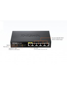 D-Link 5-Port Fast Ethernet PoE Desktop Switch