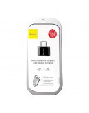 Преходник Baseus Mini, USB F към Type-C, OTG, Черен - 40397