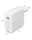 Makki зарядно за лаптоп заместител Laptop Adapter Apple - 87W TYPE-C With USB-C Cable - MAKKI-NA-AP-38