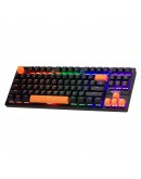 Marvo механична геймърска клавиатура Gaming Mechanical keyboard 87 keys, Orange caps TKL - KG901C