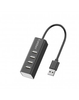 USB хъб Earldom ET-HUB14, USB 2.0, 4 Порта, Черен - 12067