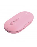 TRUST Puck Wireless & BT Rechargeable Mouse Pink