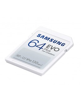 Samsung 64GB SD Card EVO Plus, Class10, Transfer S
