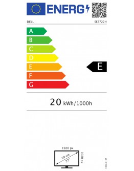 Монитор Dell SE2722H, 27 LED, VA Anti-Glare, FullHD 1920x1
