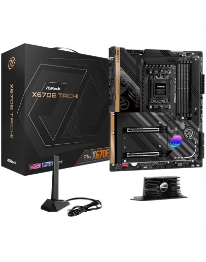 ASROCK MB Desktop X670E Taichi, AM5, 4x DDR5, 2x