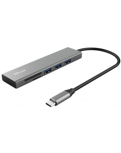 TRUST Halyx Fast USB-C Hub & Card Reader