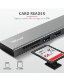 TRUST Halyx Fast USB-C Hub & Card Reader