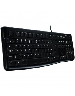 LOGITECH K120 Corded Keyboard - BLACK - USB - US
