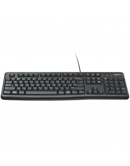 LOGITECH K120 Corded Keyboard - BLACK - USB - US