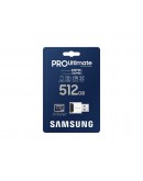 Samsung 512GB micro SD Card PRO Ultimate with USB 