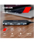 CANYON hub DS-15 8in1 4k USB-C Dark