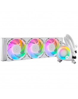 EK-Nucleus AIO CR360 Lux D-RGB - White, 3x EK-FPT