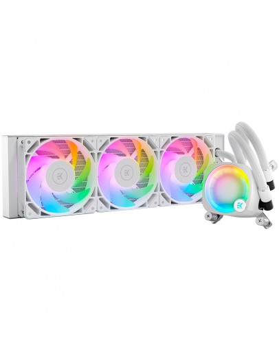 EK-Nucleus AIO CR360 Lux D-RGB - White, 3x EK-FPT