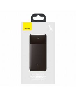 Преносима батерия Baseus Bipow, 10000mAh, 15W, Черен - 87094