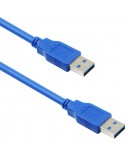 Кабел DeTech USB M / USB M 3.0 3m, Син - 18144