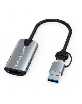 Външна Capture карта DeTech, USB 3.0 / Type-C - HDMI, HD 1080P - 17853