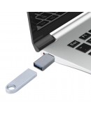 Преходник DeTech, USB (F) – USB C (M) OTG, Сив - 17855