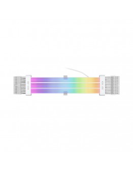 1stPlayer удължителен кабел Extension Modding Cable M/B 24PIN Addressable RGB White - NC24P-WH