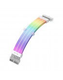 1stPlayer удължителен кабел Extension Modding Cable M/B 24PIN Addressable RGB White - NC24P-WH