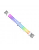 1stPlayer удължителен кабел Extension Modding Cable PCIe 6+2PIN Addressable RGB White - NC2-8P-WH