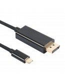 VCom кабел Cable Type-C to DisplayPort - 8K Black - CU422C-1.8m