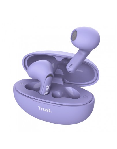 TRUST Yavi Bluetooth ENC Earphones Purple