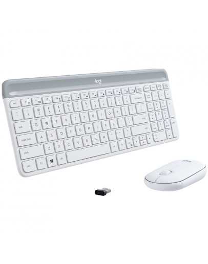 LOGITECH MK470 Slim Wireless Combo - OFF-WHITE -