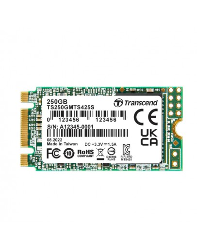 Transcend 250GB, M.2 2242 SSD, SATA3 B+M Key, TLC