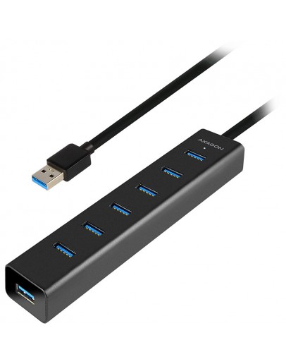 AXAGON HUE-SA7BP 7x USB3.0 ALU Charging Hub Incl.