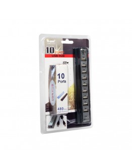 USB хъб No Brand, USB 2.0, 10 Порта, Различни цветове - 12061