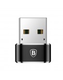 Преходник Baseus Mini, Type-C F към USB, OTG, Черен - 40399