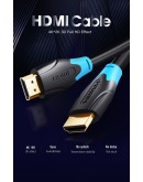 Vention Кабел HDMI v2.0 M / M 4K/60Hz Gold - 10M Black - AACBL