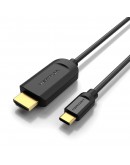 Vention кабел Cable Type-C to HDMI - 2.0m 4K Black - CGUBH