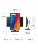 Монитор BenQ PD2705Q, 27 IPS LED, 5ms, 2560x1440 2K QHD, D