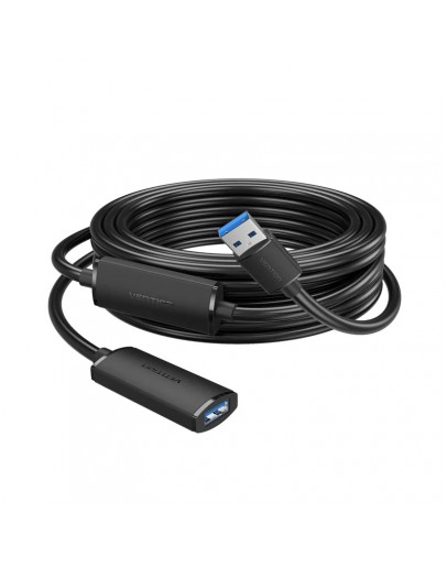 Vention Кабел удължение USB 3.0 AM / AF Active Extension Cable 5M Black - CBMBJ