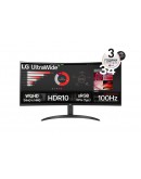 Монитор LG 34WR50QK-B, 34 UltraWide Curved, AG, VA, 5ms, 1